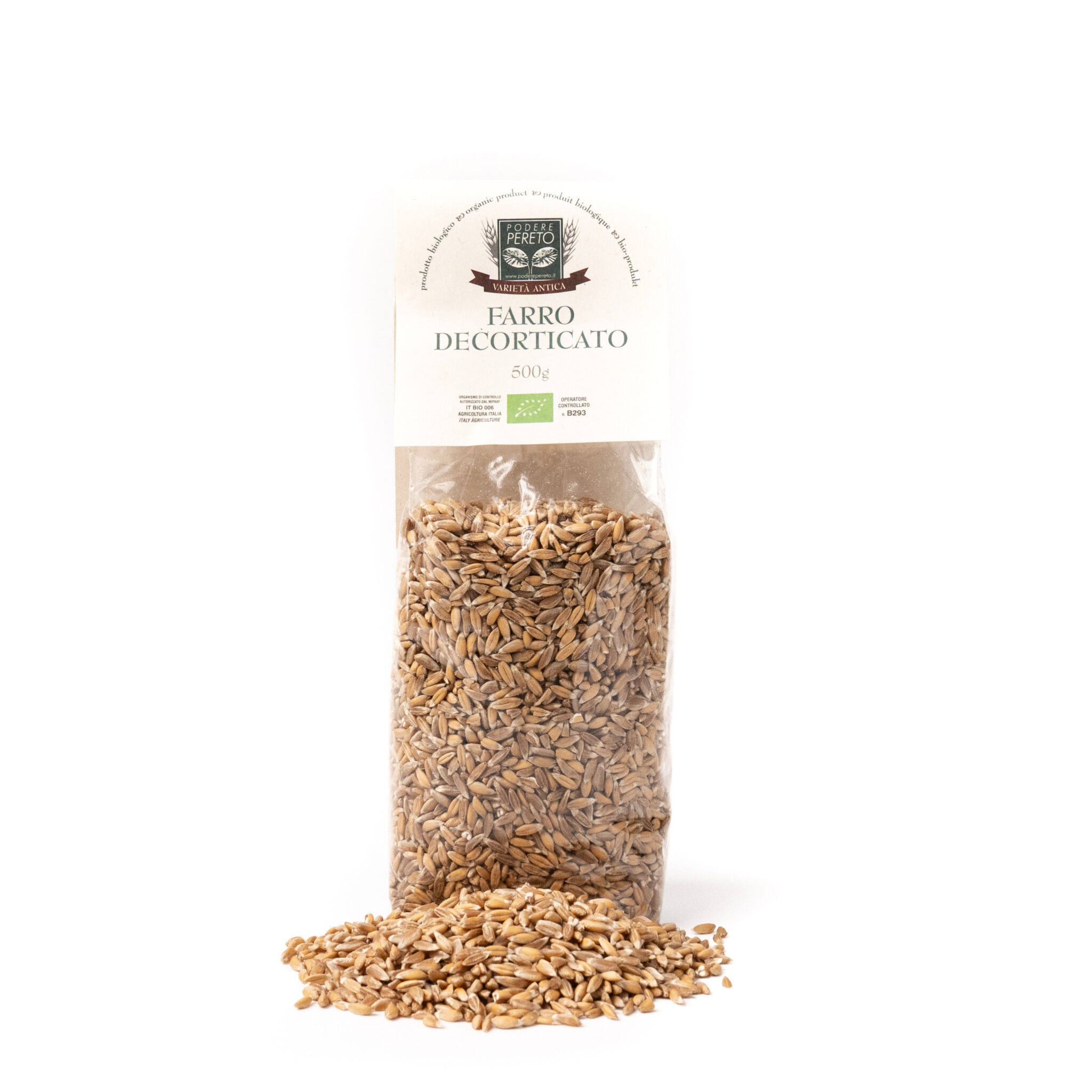 Farro Dicocco decorticato Podere Pereto Bio in Toscana