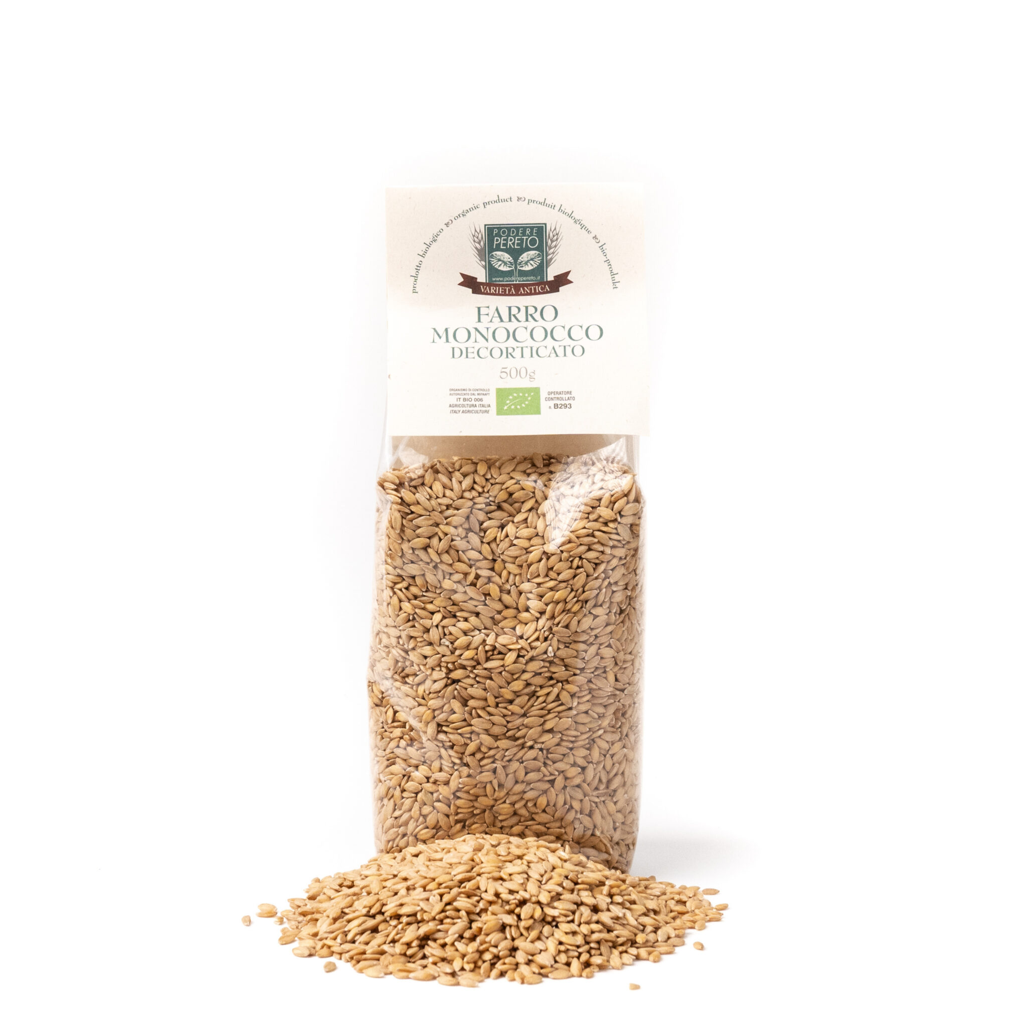 Farro Monococco decorticato Podere Pereto Bio in Toscana